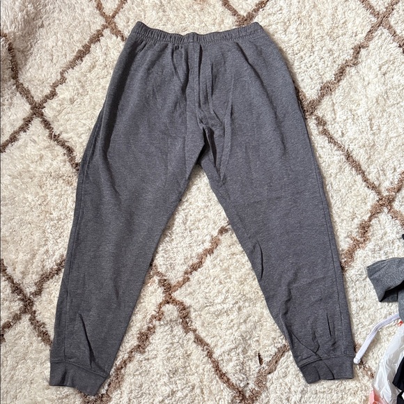 Nike Dark Gray women’s Fleece Joggers with White Logo - Picture 3 of 3